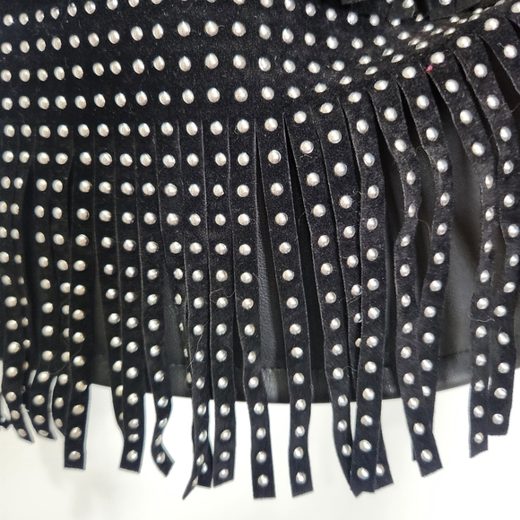 Sincerely Jules Black Embellished Mini Skirt, Great For Concerts, or Night Out. - Picture 3 of 7